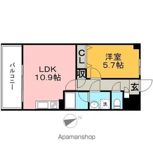 グランドアマレイVII番館【4階】の間取り