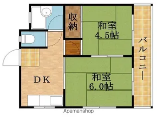 なにわビル【303号室】の間取り