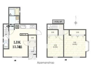 神奈川県横浜市西区伊勢町1丁目【一戸建】の間取り