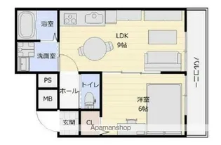 朝日プラザ堺【2014号室】の間取り