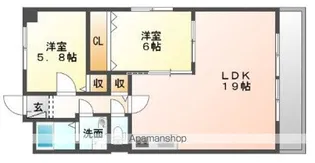 ステイくろだ【501号室】の間取り