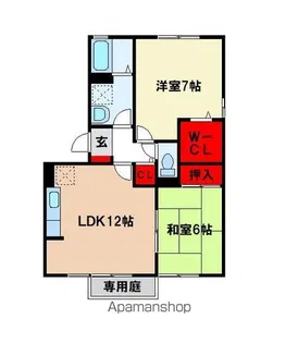 ヴィラ・コンフォールIII A棟【1階】の間取り