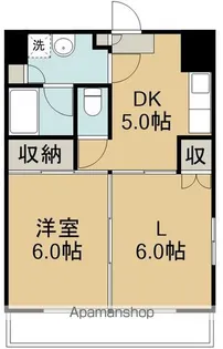 コーポフジサワ仙台【3階】の間取り