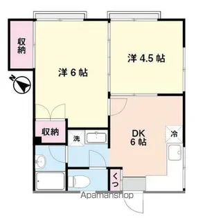 ホワイトハイムタナカ【1階】の間取り