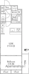 MEJIRORESIDENCE【4階】の間取り