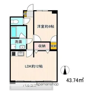 グリーンヒル岡弥【2階】の間取り