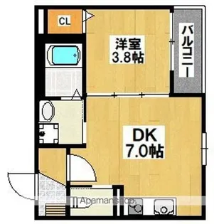 ロイヤルコートあびこ【1階】の間取り