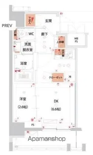 ハーモニーレジデンス山手大塚ザ・ガーデン【7階】の間取り
