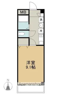 アレグリーアNISHINODAI【1階】の間取り