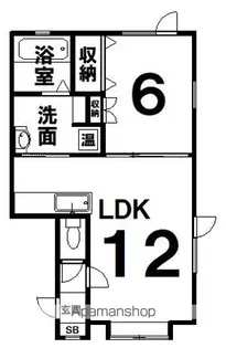 カーサ愛国A号館【1階】の間取り