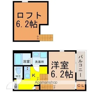ソラノテラス自由ヶ丘【203号室】の間取り