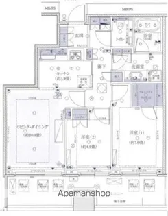 横浜ポートサイドプレイスタワーレジデンス【24階】の間取り