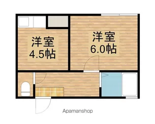賑町アパート【102号室】の間取り