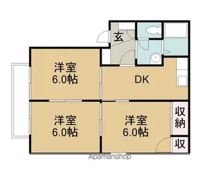 カーサ近藤Ⅱ【2階】の間取り