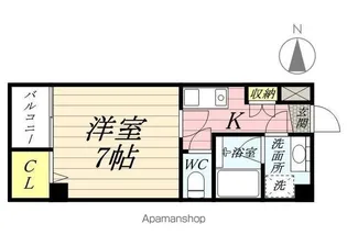 岡山県岡山市北区富田町2丁目【マンション】の間取り