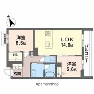 BEREO NAKADAI【3階】の間取り