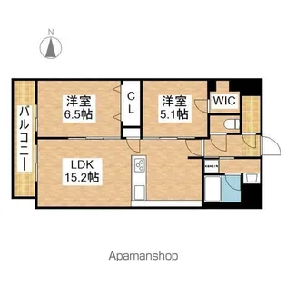 ルネフラッツ今池駅前South【4階】の間取り