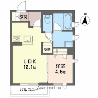 メビウス神明【2階】の間取り