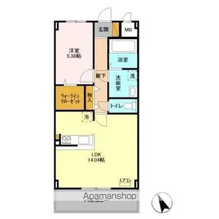 WISTERIA(ウィスタリア)【2階】の間取り