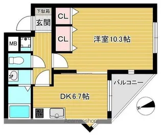 ヴェールメゾン【1階】の間取り