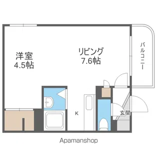 エスパシオ本郷【20402号室】の間取り