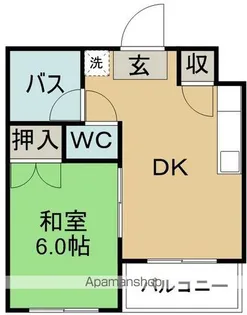 コーポ志波【3階】の間取り