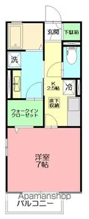 サンライズ柄沢 西館【1階】の間取り