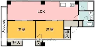 ハイライフ京王多摩川【4階】の間取り