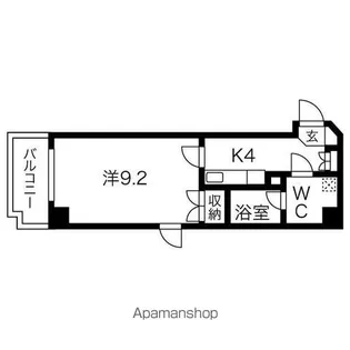 カーサ・ミラ北寺島【10階】の間取り
