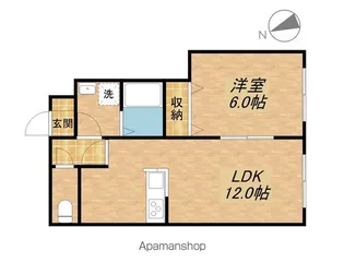 サンガーデン一橋【1階】の間取り