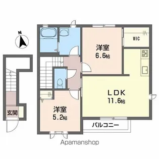アルカンシエル B棟【2階】の間取り