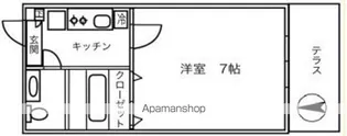 アインス幕張【103号室】の間取り