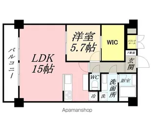 エスペランサ第3綱島【208号室】の間取り