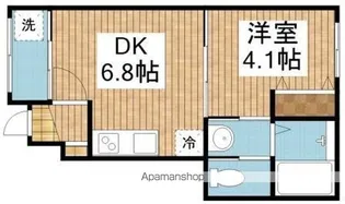 ルーナなおりやま【101号室】の間取り