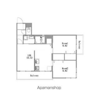 ハイツエクセル【4階】の間取り