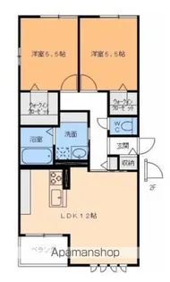 プレステージア東垣生【B203号室】の間取り
