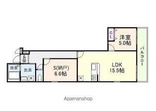 フジパレス土橋【3階】の間取り