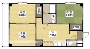 セントラルリバーC棟【1階】の間取り