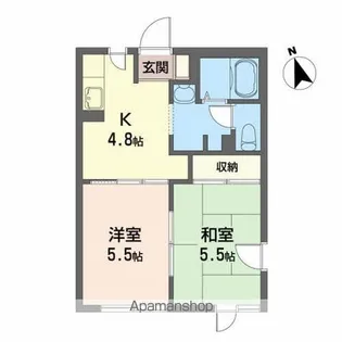 クイーンズ・ハウス【1階】の間取り