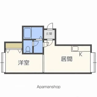 ヴァンテアン北【203号室】の間取り