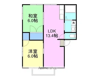 ウエストコーポ【201号室】の間取り