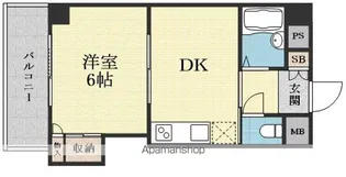 ローズコーポ新大阪7【1001号室】の間取り