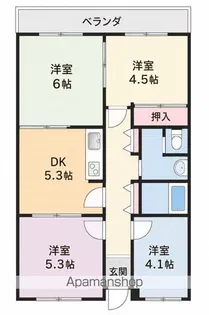 グランレナジア姫路【3002号室】の間取り