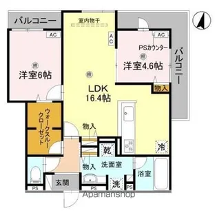 D-residence古曽部町【2階】の間取り