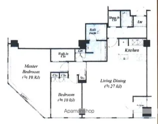 平河町森タワーレジデンス【18階】の間取り