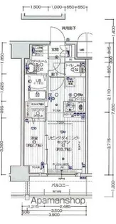 エスリード ザ・レガリア新栄PREMIER【15階】の間取り