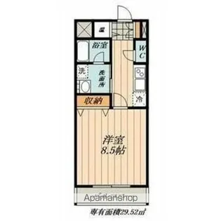 CASTLE HILLS 柳ケ瀬【4階】の間取り