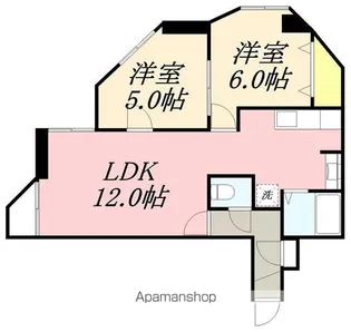 リアライズ函館柏木町【9階】の間取り