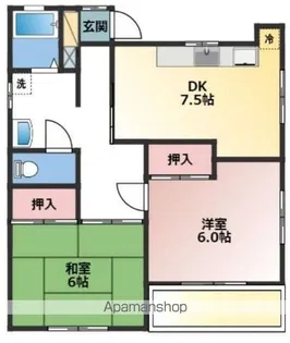 サンサンハイツⅡ【201号室】の間取り