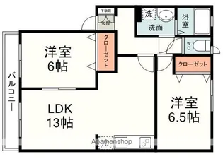 サニーベルジュⅠ【202号室】の間取り